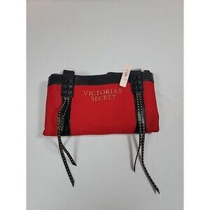 BRAND NEW Victoria’s Secret Tote Bag Large Red with Black Straps